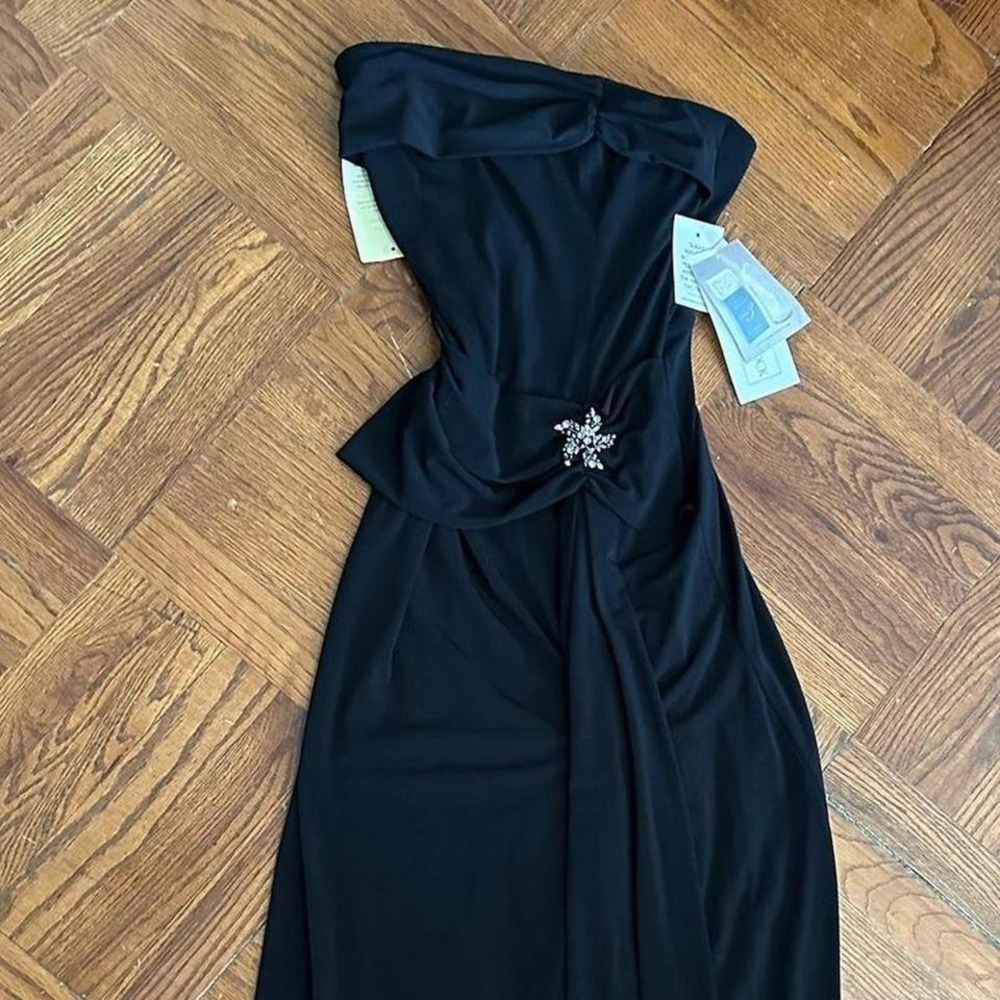 Vintage strapless Jessica McClintok prom gown